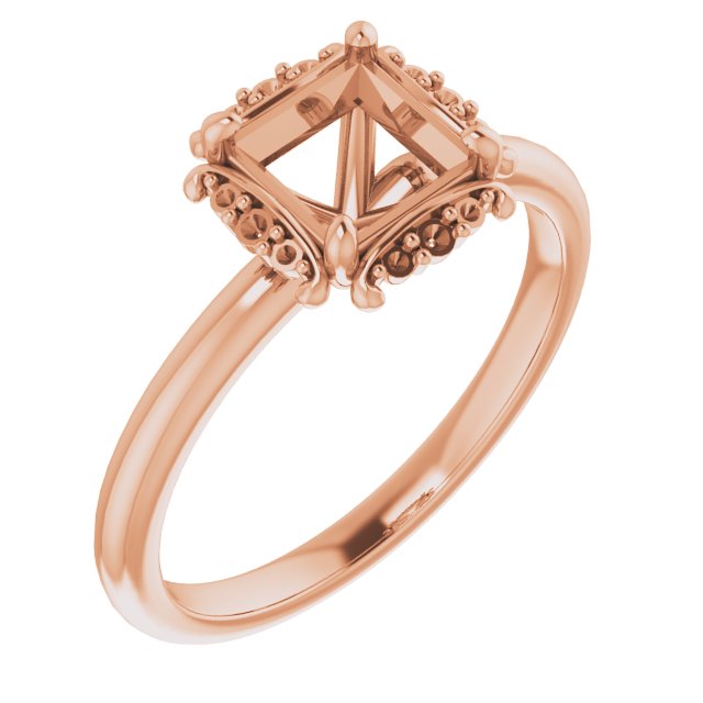 Claw-Prong Halo-Style Engagement Ring
