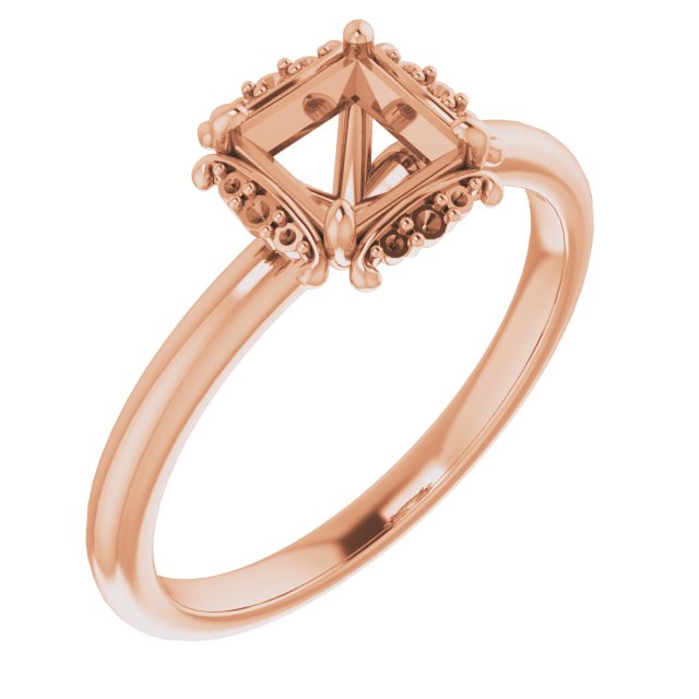 Claw-Prong Halo-Style Engagement Ring