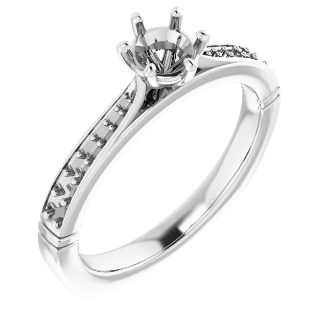 Accented Engagement Ring
