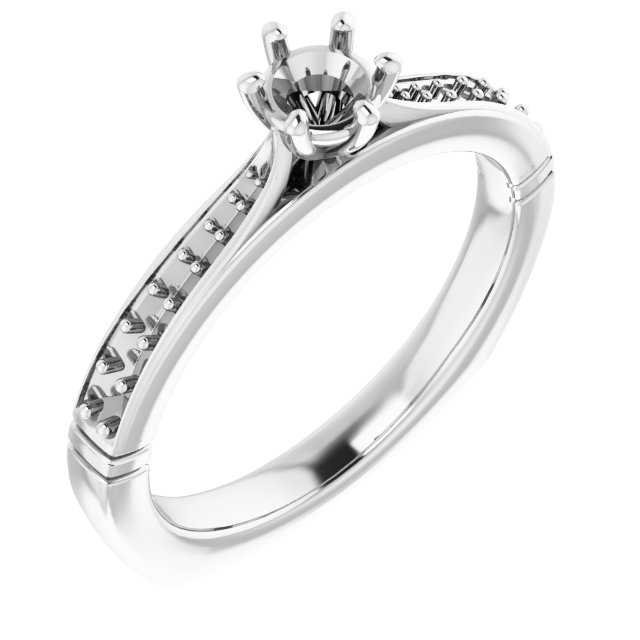 Accented Engagement Ring