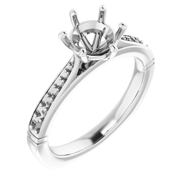 Accented Engagement Ring
