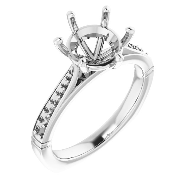 Accented Engagement Ring