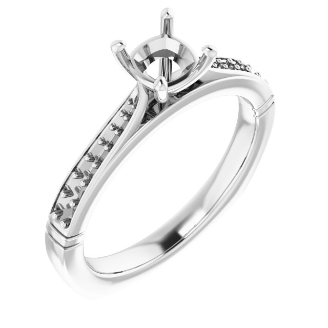 Accented Engagement Ring