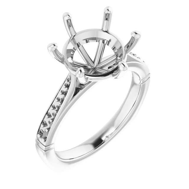 Accented Engagement Ring