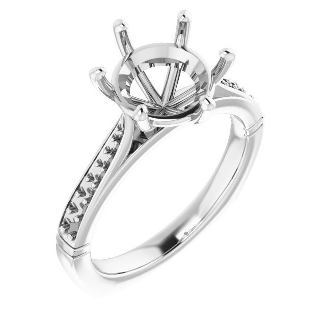 Accented Engagement Ring