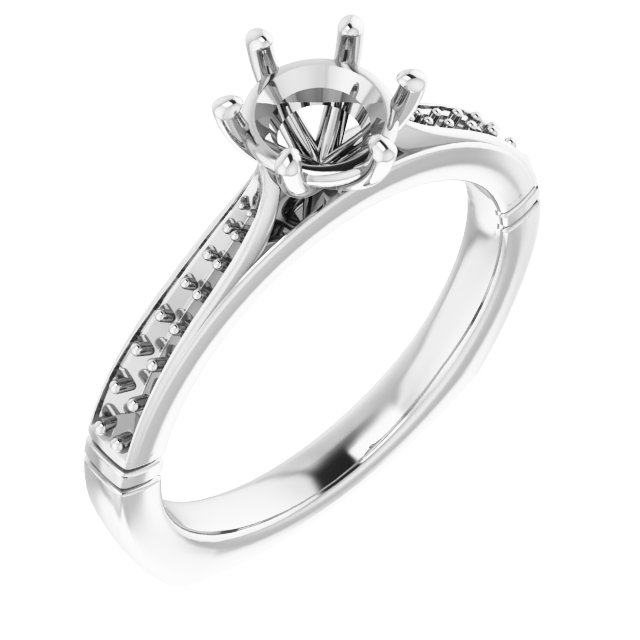 Accented Engagement Ring