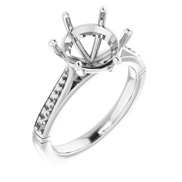 Accented Engagement Ring