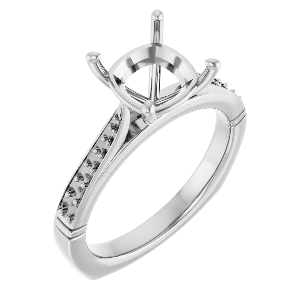 Accented Engagement Ring