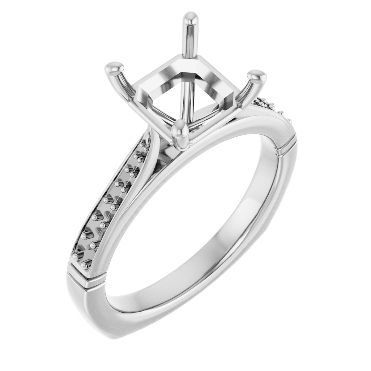 Accented Engagement Ring