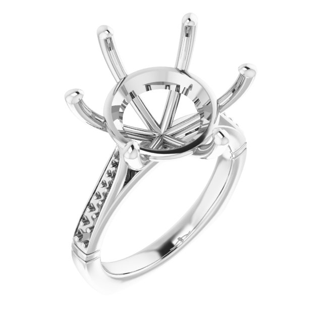 Accented Engagement Ring