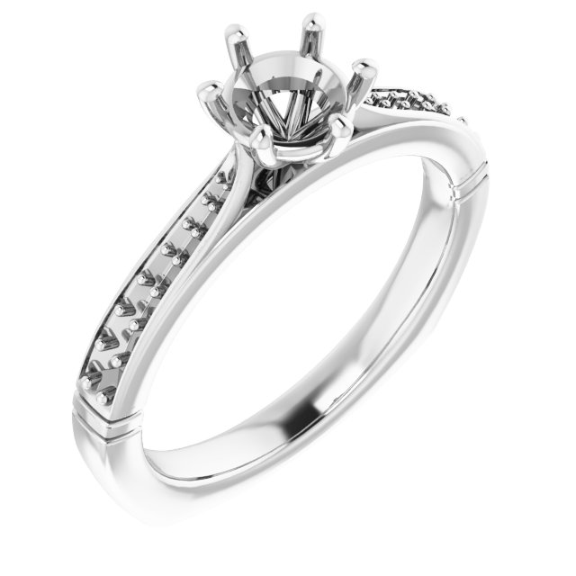 Accented Engagement Ring