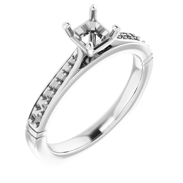 Accented Engagement Ring