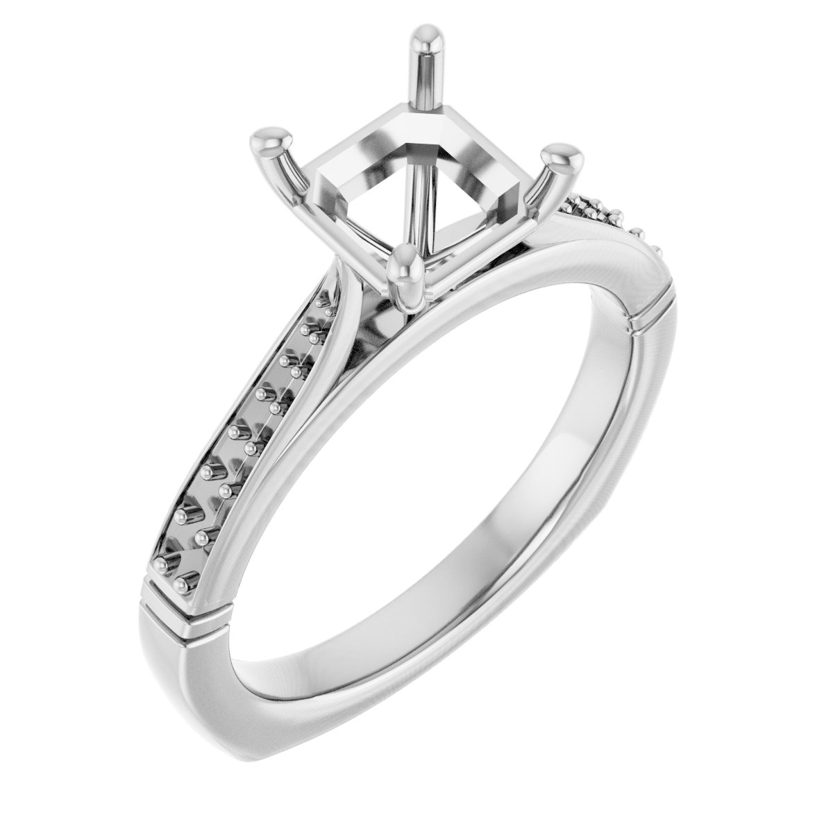 Accented Engagement Ring