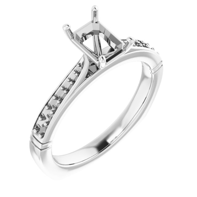 Accented Engagement Ring
