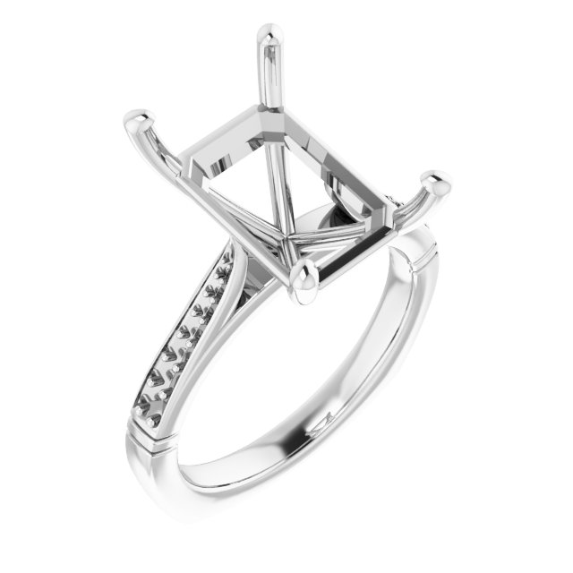 Accented Engagement Ring