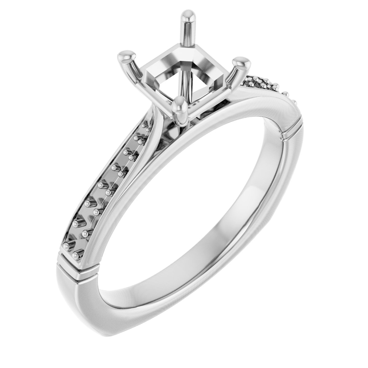 Accented Engagement Ring