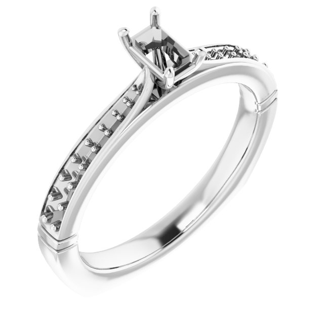 Accented Engagement Ring