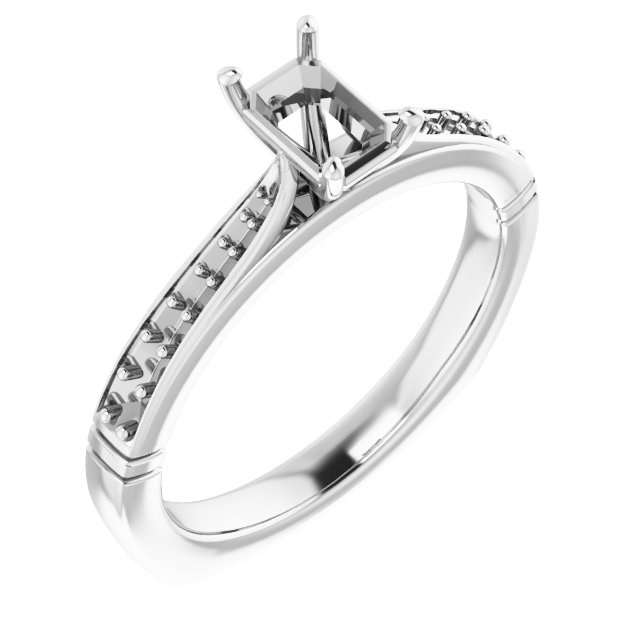 Accented Engagement Ring