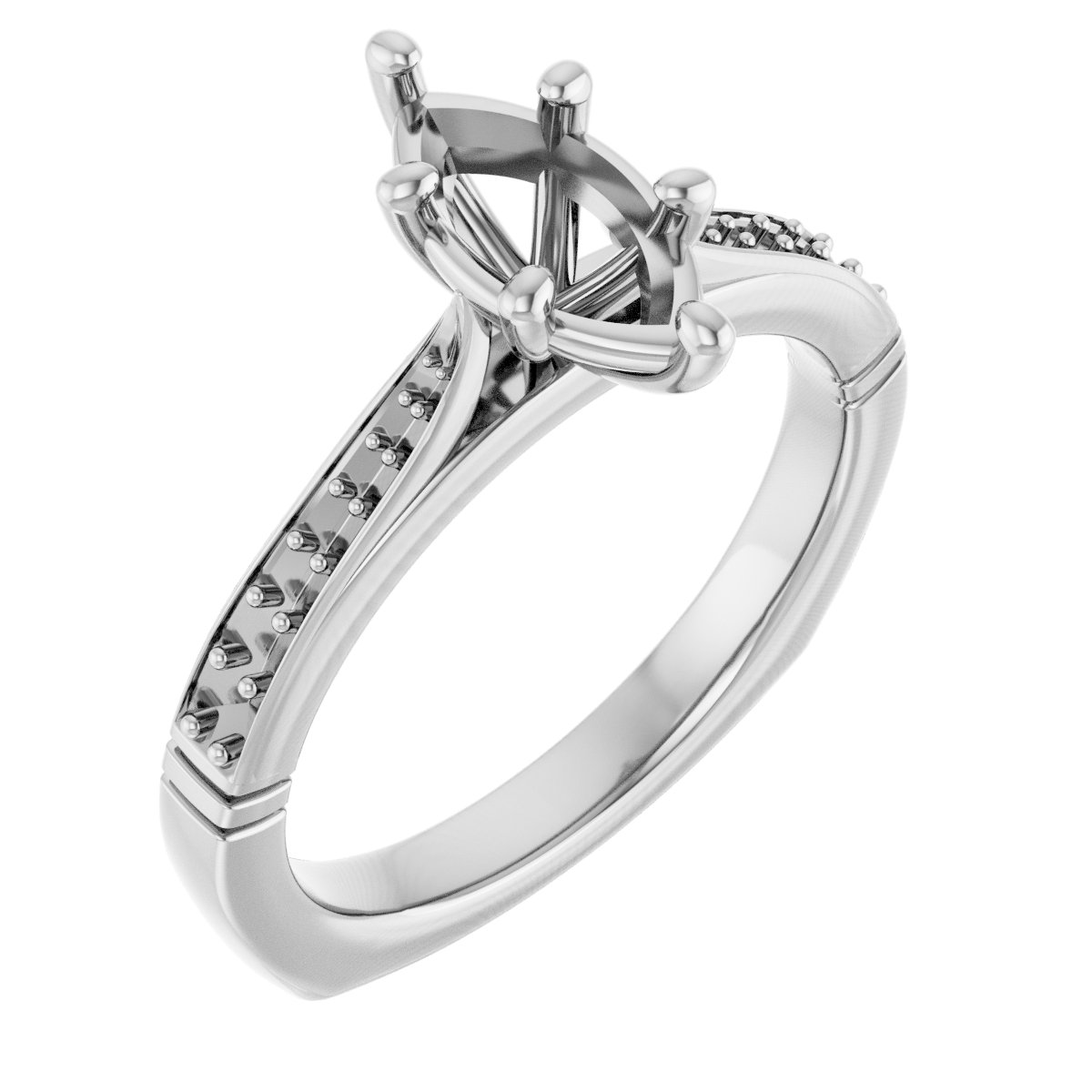 Accented Engagement Ring