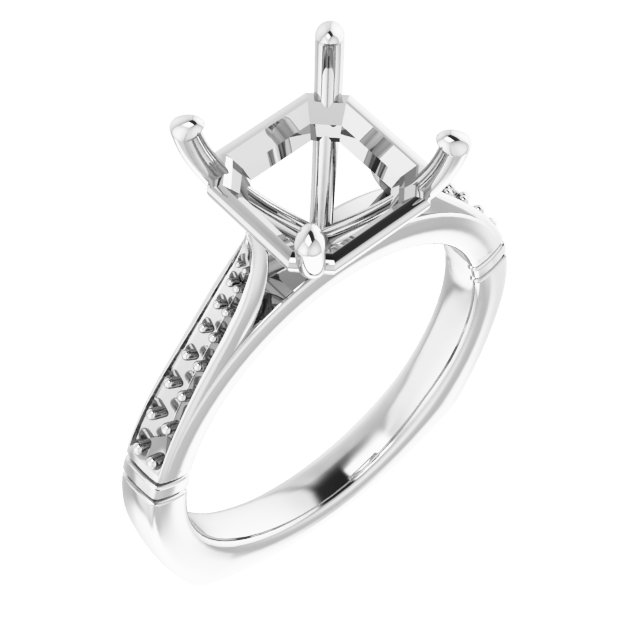 Accented Engagement Ring
