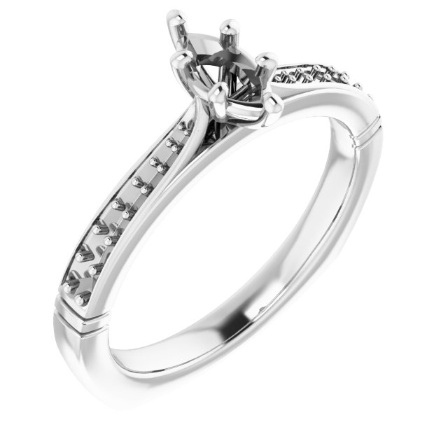 Accented Engagement Ring