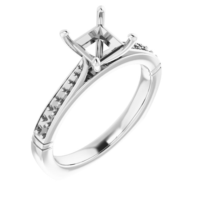 Accented Engagement Ring