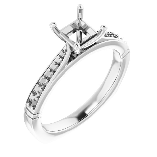 Accented Engagement Ring