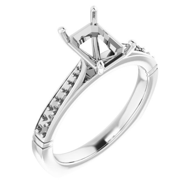 Accented Engagement Ring