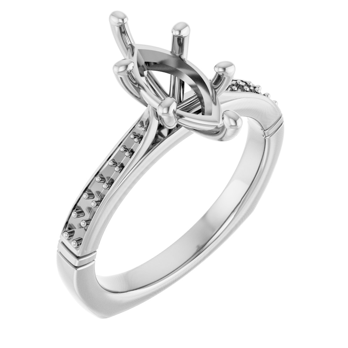 Accented Engagement Ring