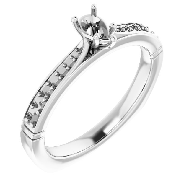 Accented Engagement Ring