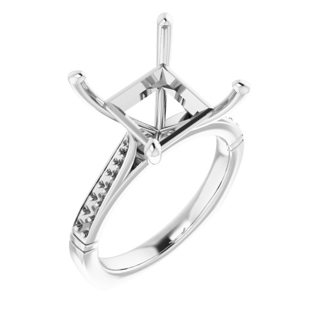 Accented Engagement Ring
