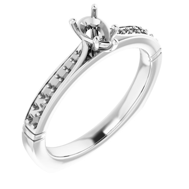 Accented Engagement Ring