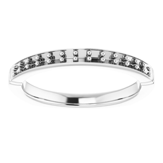 Band Mounting for 10x10 mm Heart Ring view 3