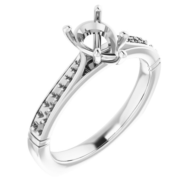 Accented Engagement Ring
