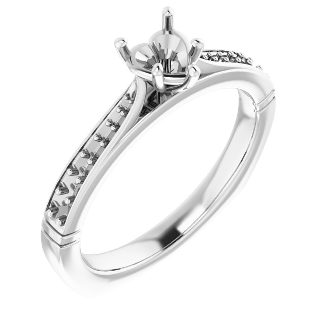 Accented Engagement Ring