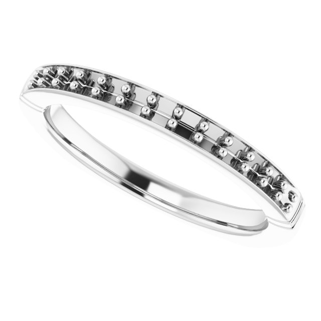 Band Mounting for 10x10 mm Heart Ring view 5