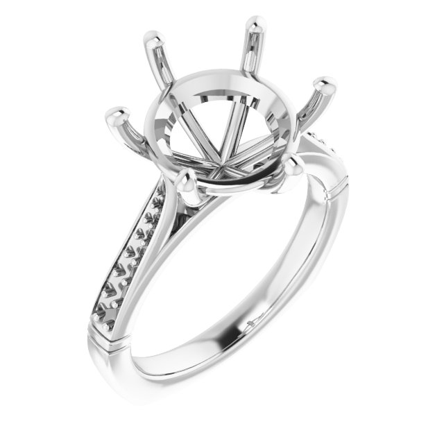 Accented Engagement Ring