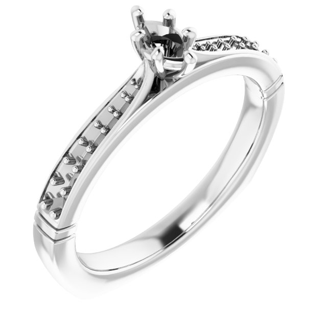 Accented Engagement Ring