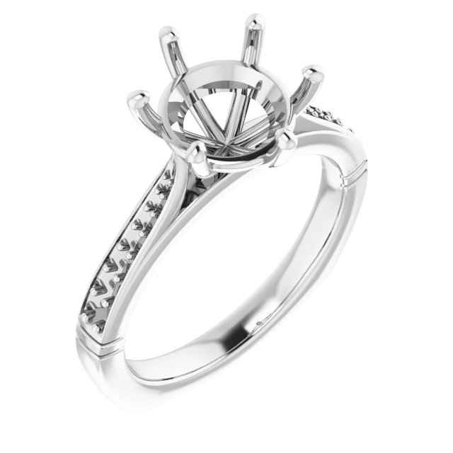 Accented Engagement Ring