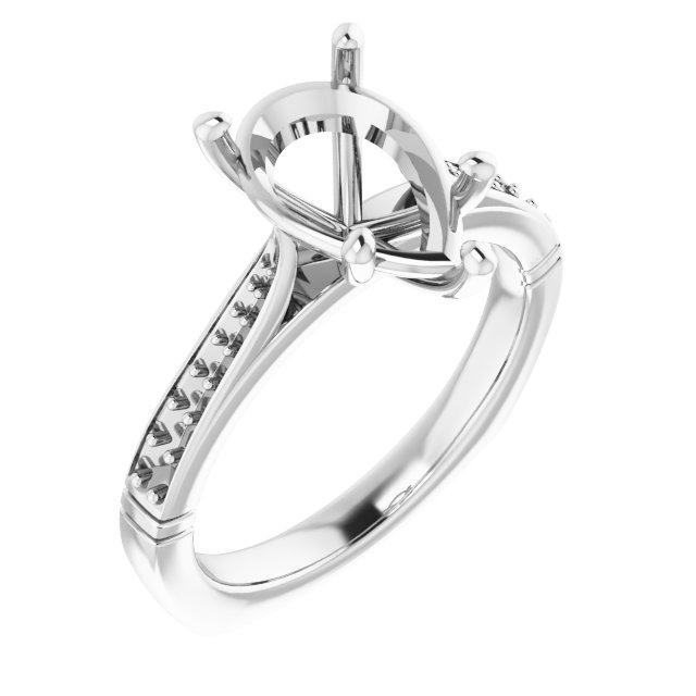 Accented Engagement Ring