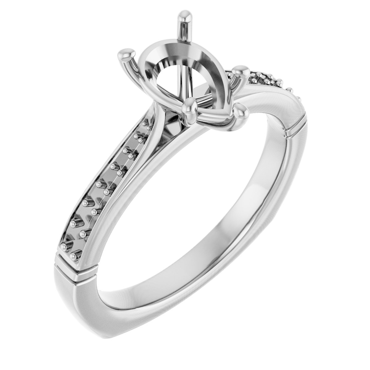 Accented Engagement Ring