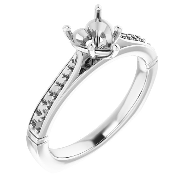 Accented Engagement Ring