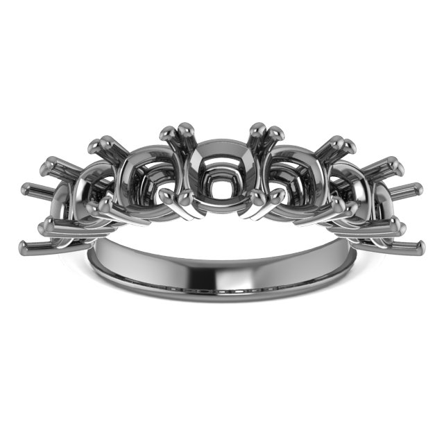 11x9 mm Emerald Engagement Ring Mounting view 3