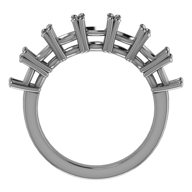 11x9 mm Emerald Engagement Ring Mounting view 2