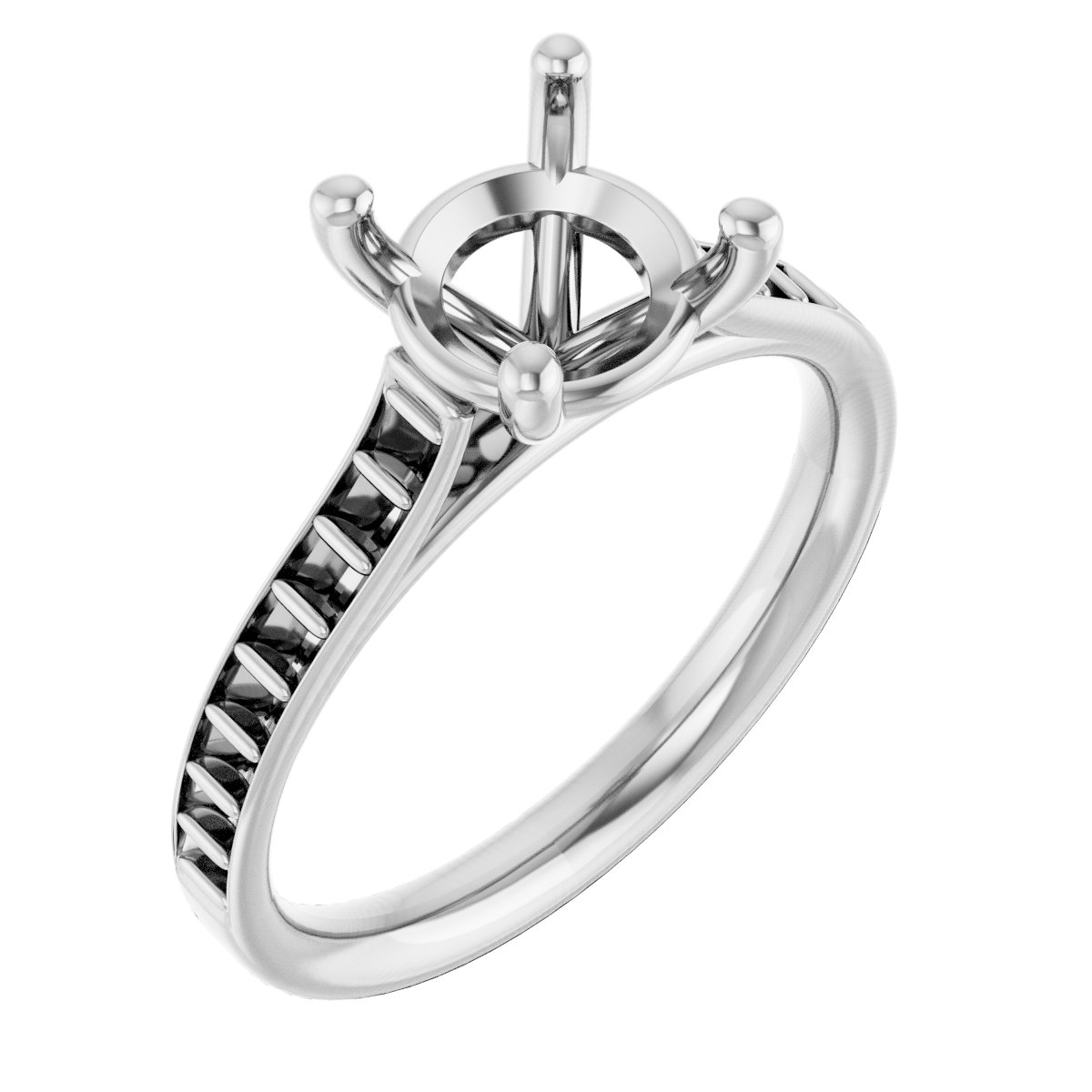 Accented Engagement Ring