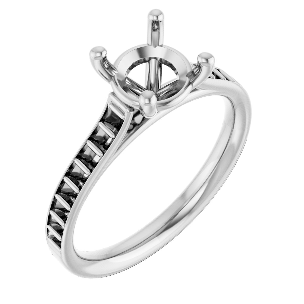 Accented Engagement Ring