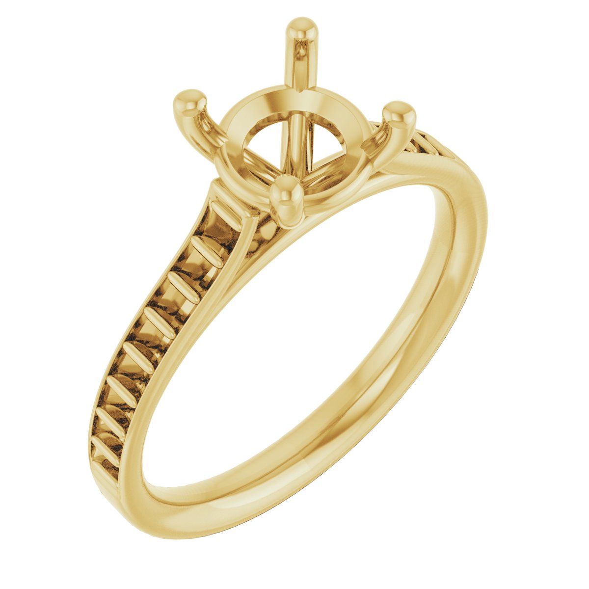Accented Engagement Ring