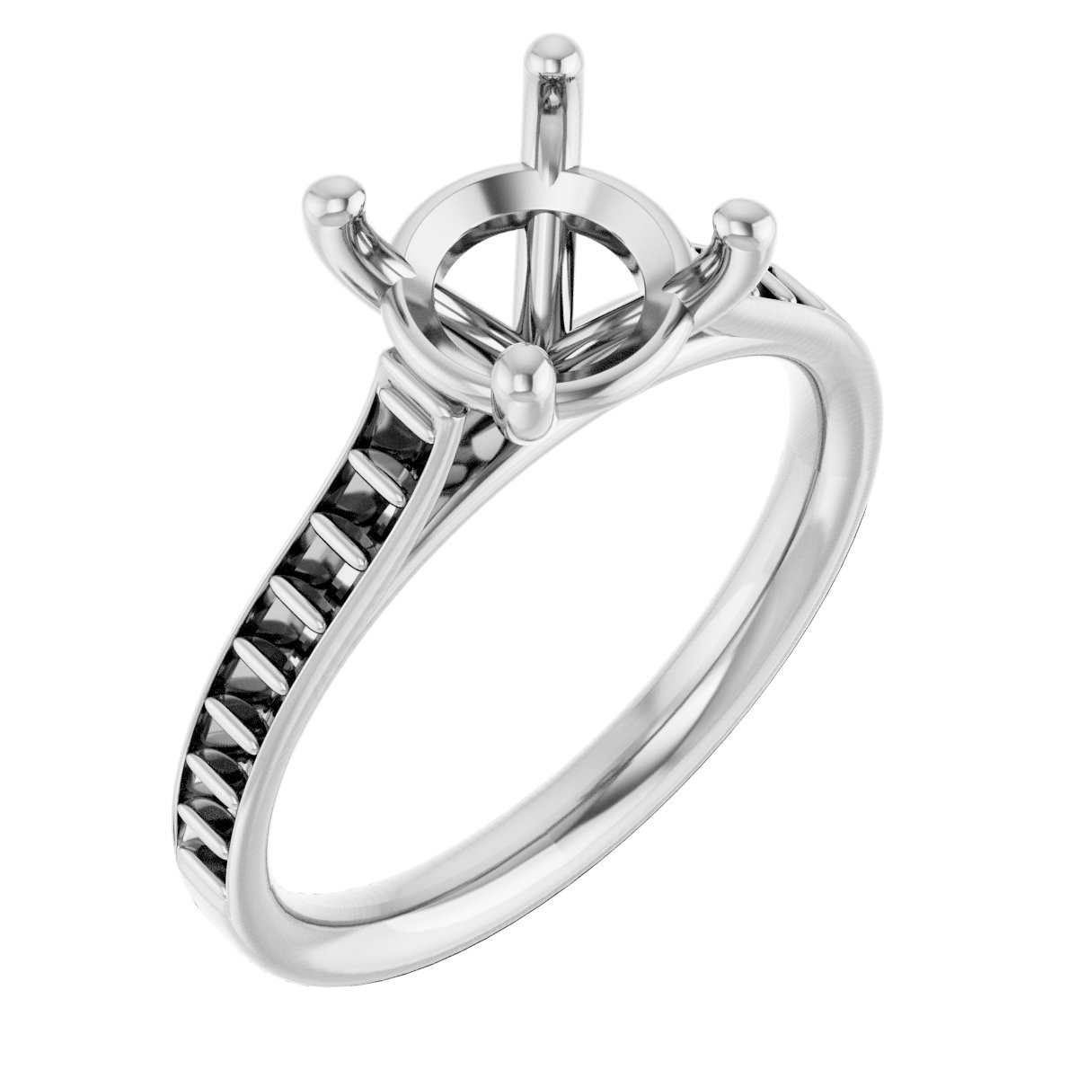 Accented Engagement Ring