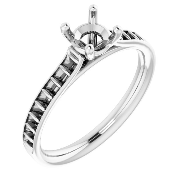 Accented Engagement Ring