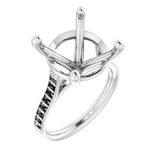 Accented Engagement Ring